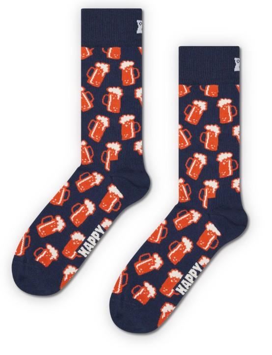 Beer Sock P004096 NAVY HAPPY SOCKS 