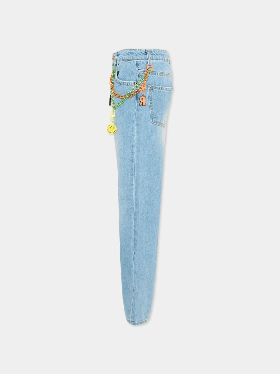 Jeans in denim con charms RBP26132JE DBLUELIGHT RICHMOND 