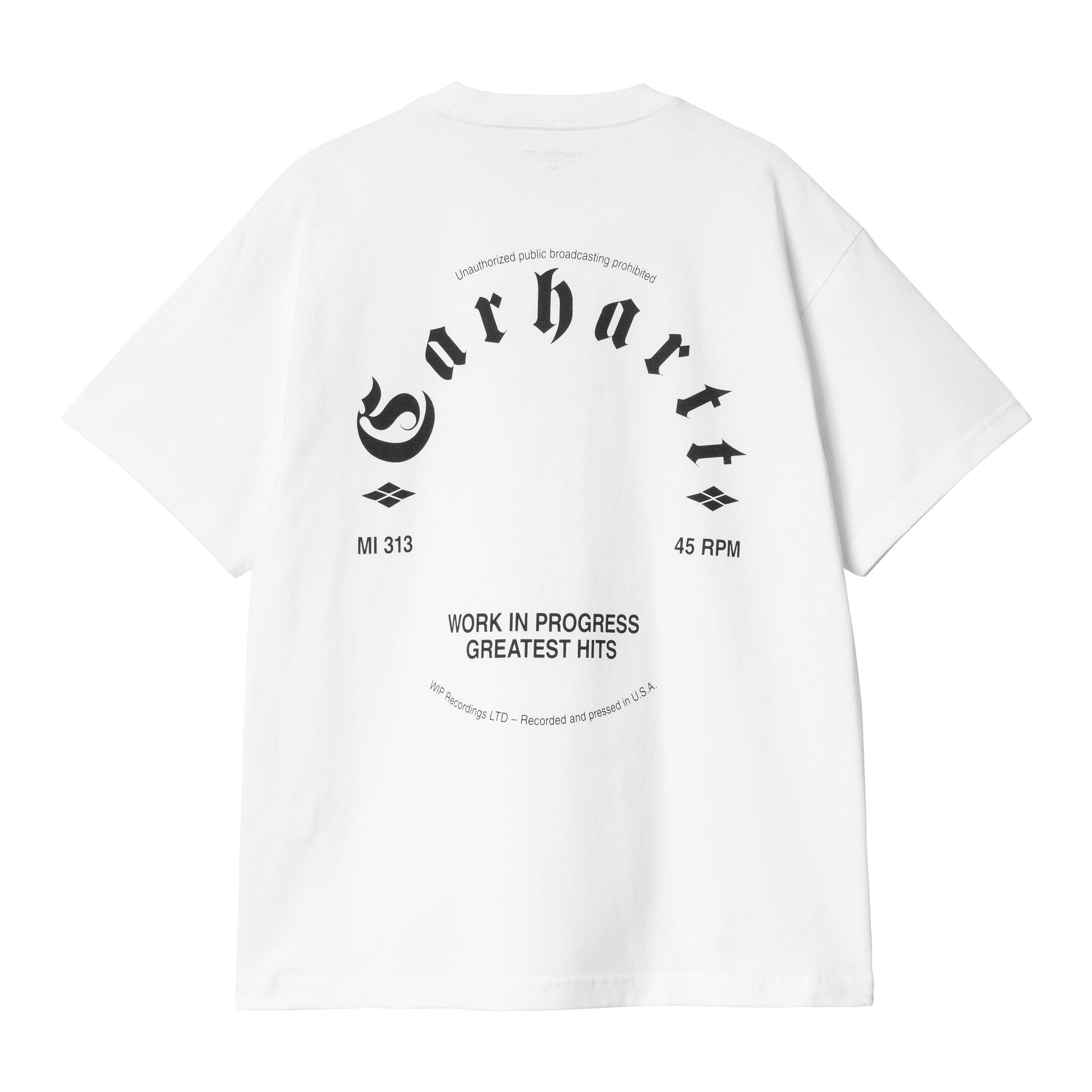 S/S Greatest Hits T-Shirt bianca I034394 00AXX CARHARTT WIP 