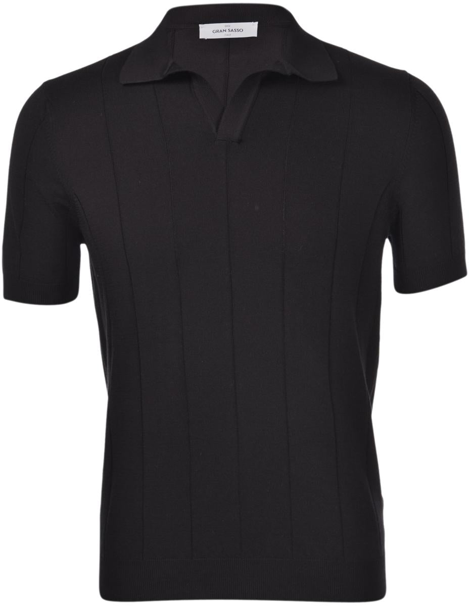 Polo skipper a coste nero 57191/20660 099 GRAN SASSO 