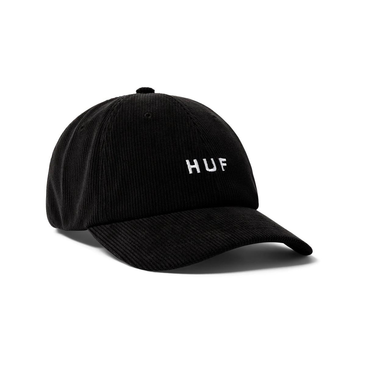 OG Corduroy 6-Panel Curved Visor Hat HT00894 BLACK HUF 