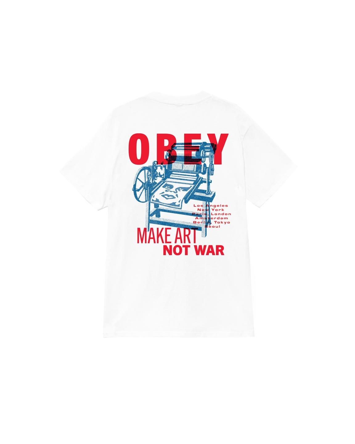 T-shirt girocollo 165264061 WHT OBEY 
