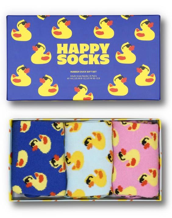 3-Pack Rubber Duck Socks Gift Set P002652 BLUE HAPPY SOCKS 