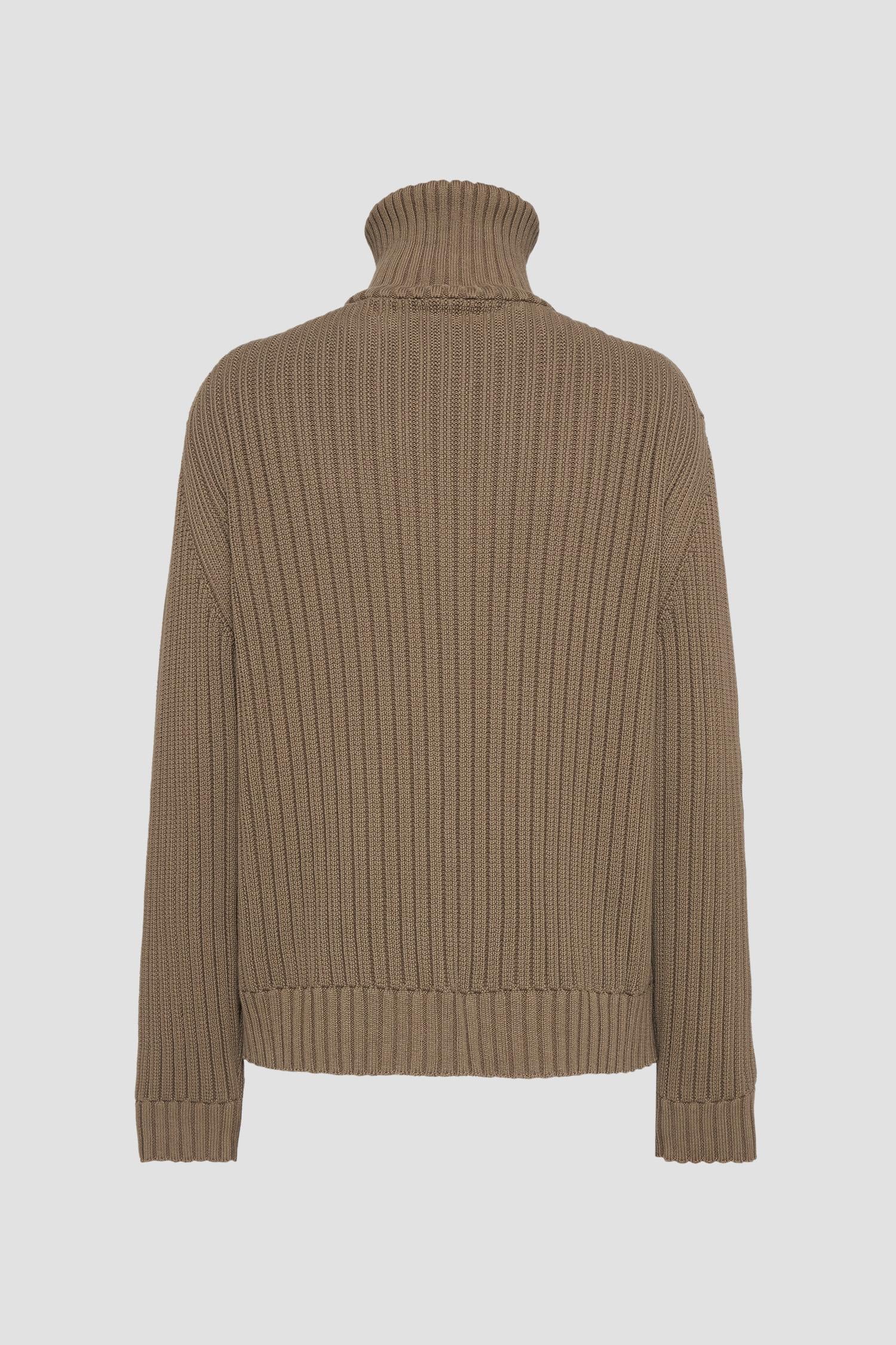 Maglione a coste con zip 50547002 032 HUGO 