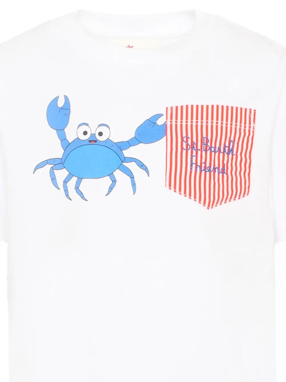 Eddy crab-print pocket T-shirt EDD0001 01945L MC2 SAINT BARTH 