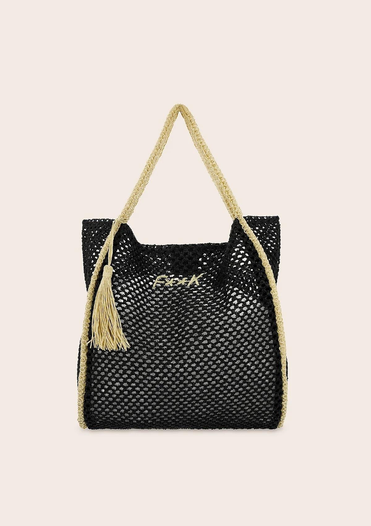 Tote Summer Bag Nera A056 BK F**K 