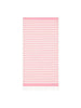 Telo mare Foutas  a righe rosa e beige