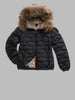 Aldie down jacket with fur trim