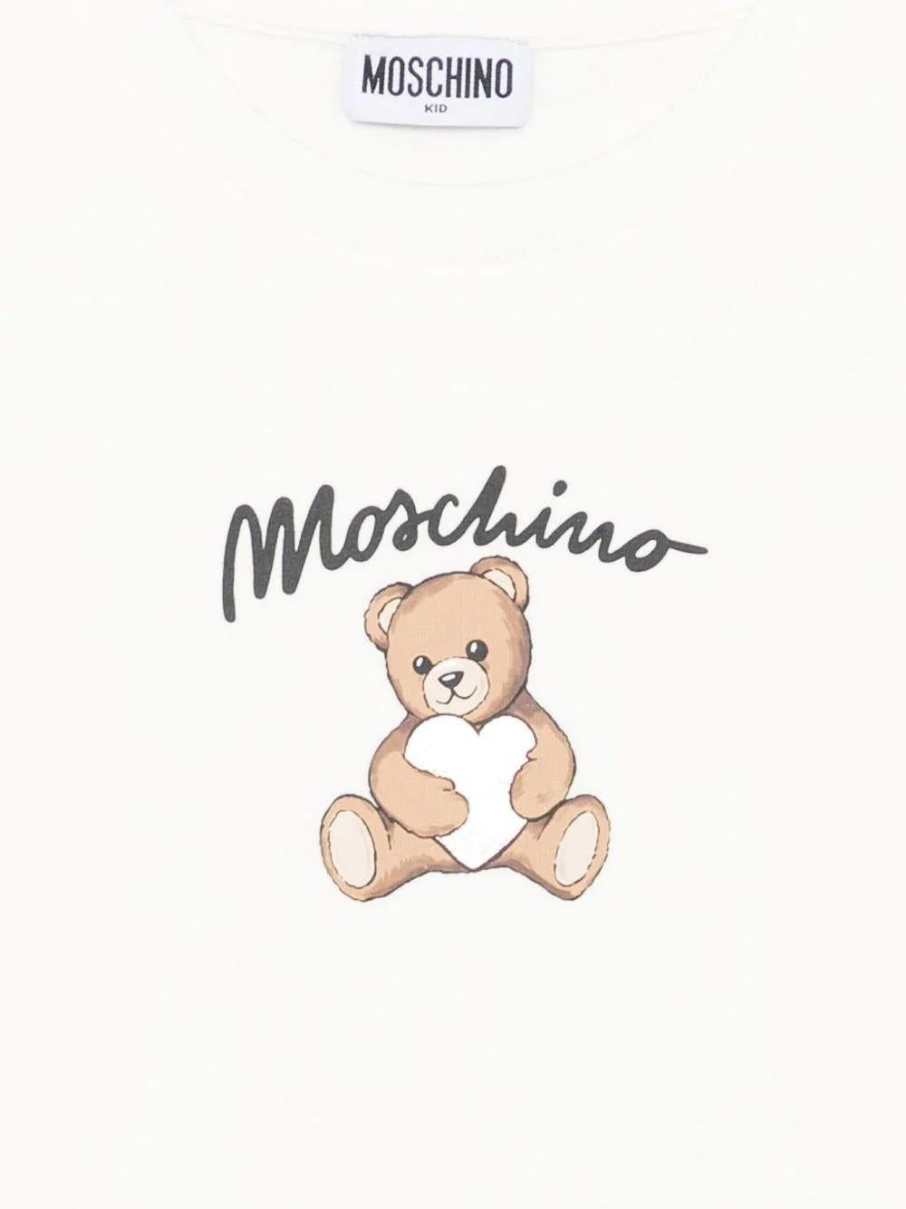 Felpa con stampa Teddy Bear HDF06ELDA14 10063 MOSCHINO KID 