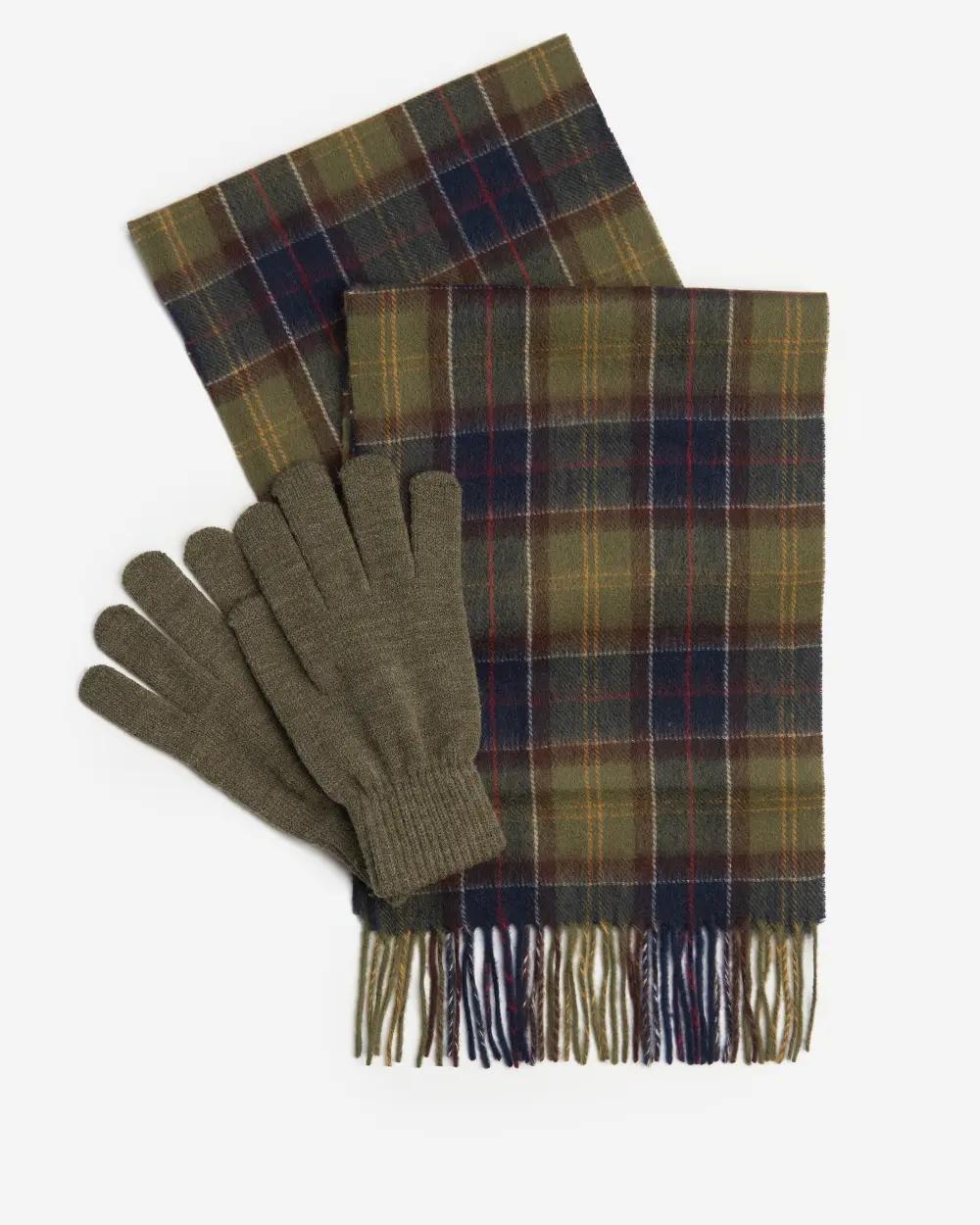 Set regalo sciarpa e guanti Tartan MGS0018 TN11 BARBOUR 