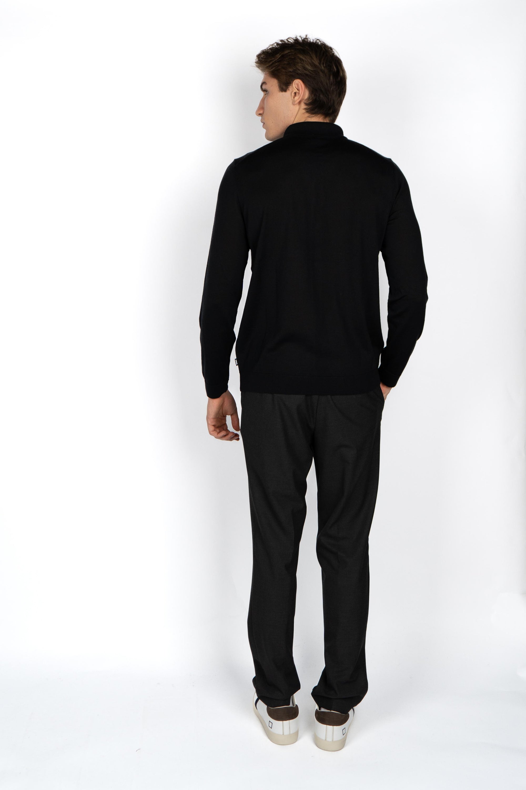 Cardigan con colletto polo 50550087 001 BOSS 