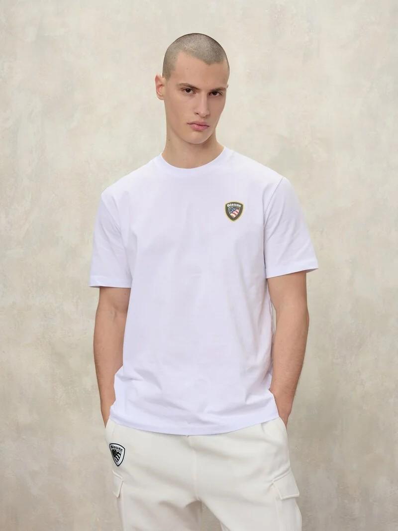 T-shirt Faxon 26SBLUH02284 100 BLAUER 