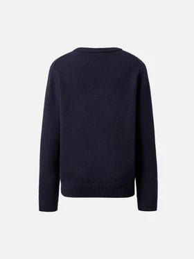 Maglione girocollo Douglas con jacquard Bello e monello DOU0001 01681IA MC2 SAINT BARTH 