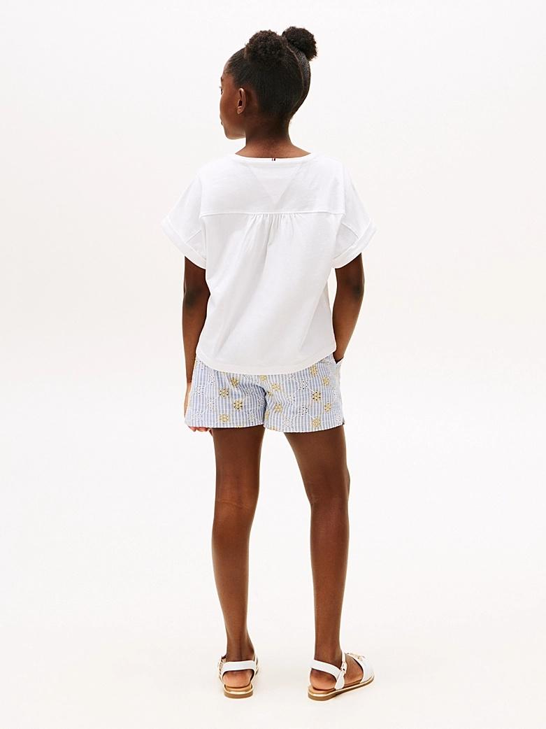 T-shirt relaxed fit con ricamo KG0KG08550T YBR TOMMY HILFIGER 