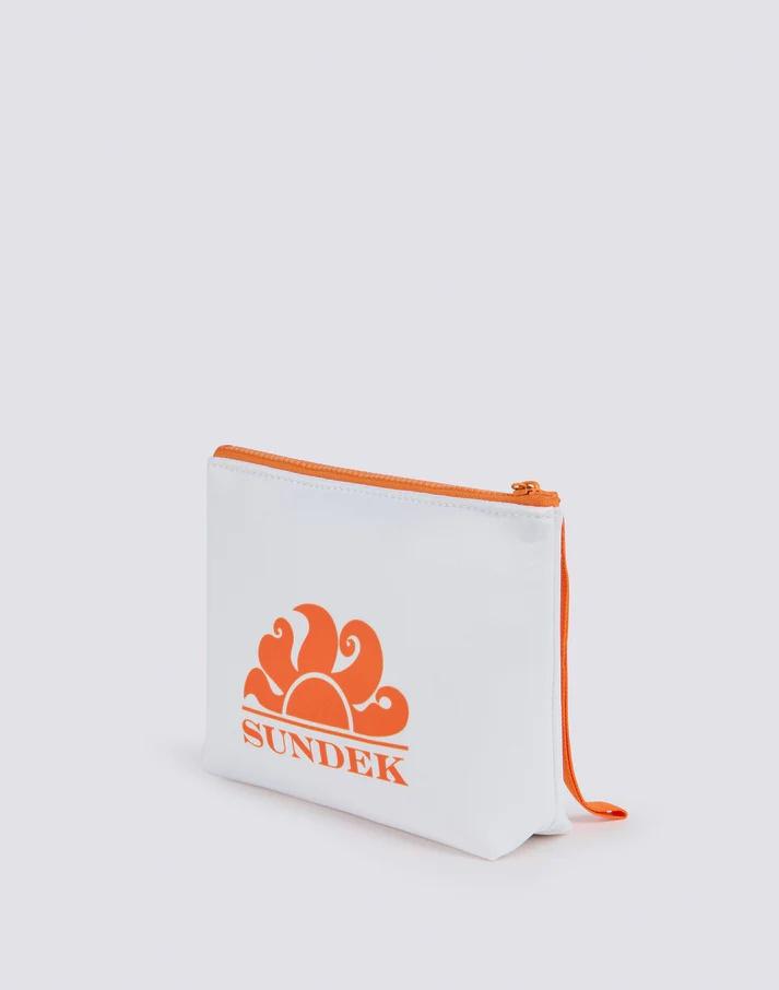 Clutch bag in neoprene white AM618ABNP300 00601 SUNDEK 