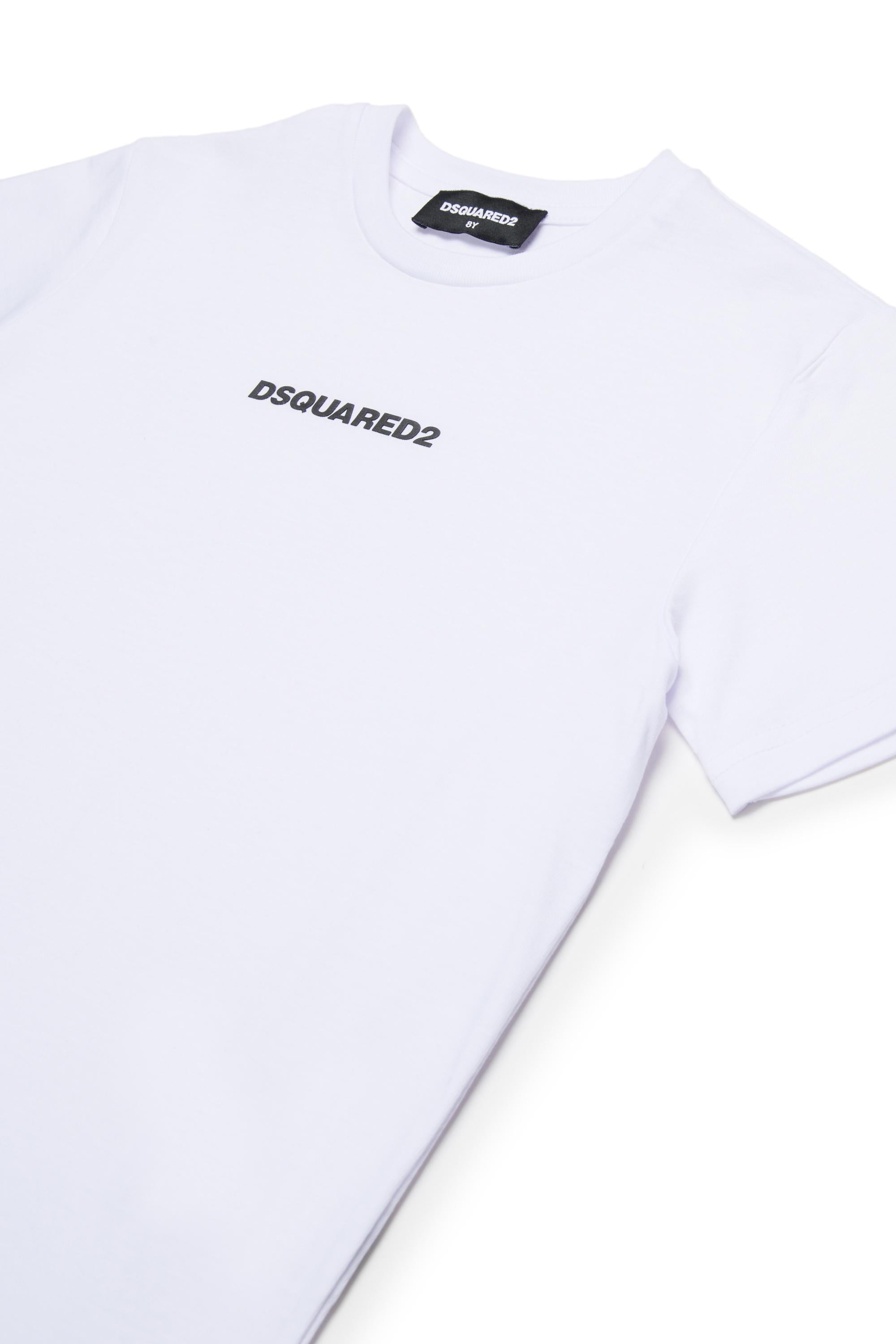 D2Kids Junior Logo T-shirt White DQ2823D004G DQ100 DSQUARED2 