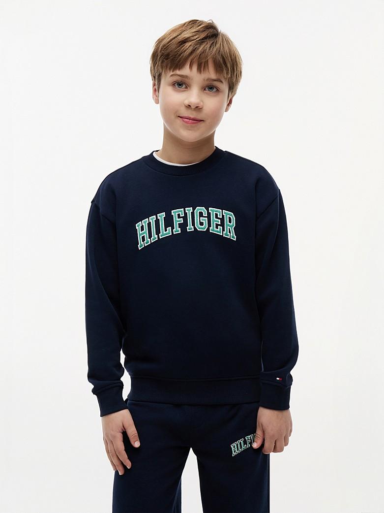 Felpa in spugna con logo KB0KB10404T C1G TOMMY HILFIGER 