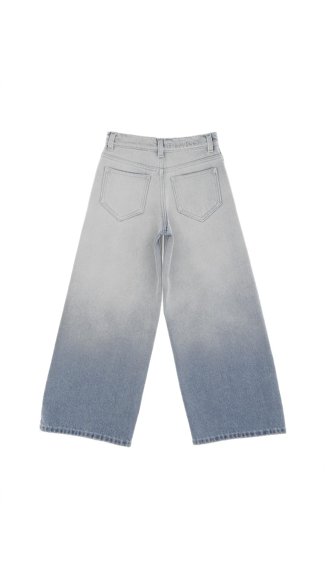 Jeans wide leg  in denim Pinko kids KFPA044CDF031 0992A PINKO 