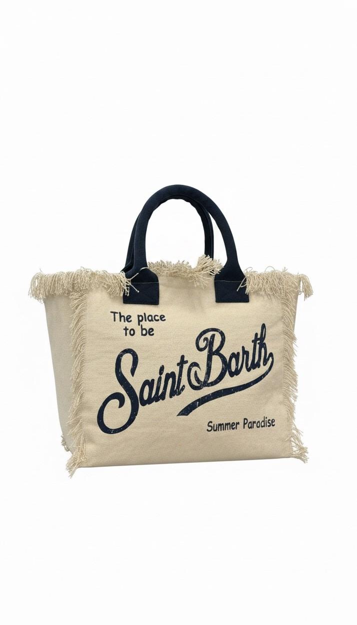 Borsa a spalla Vanity  in canvas VANI001 02564L MC2 SAINT BARTH 