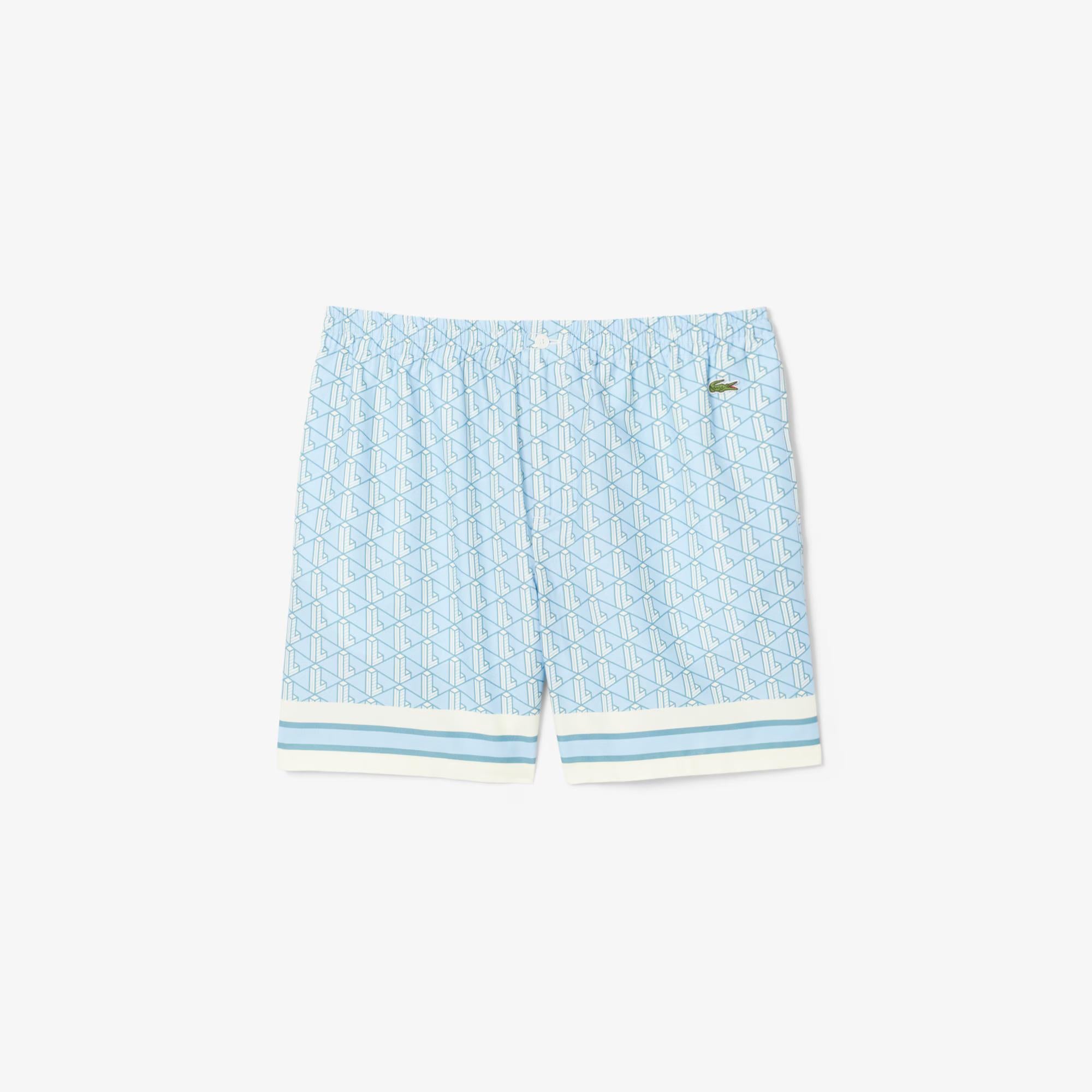 Shorts con stampa monogramma GH9928 GIL LACOSTE 