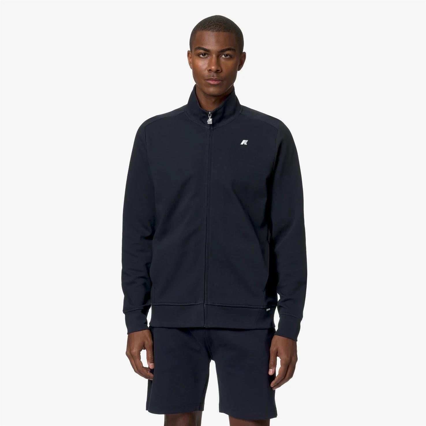 Giacca in pile athleisure da uomo blu K81369W K89 K-WAY 