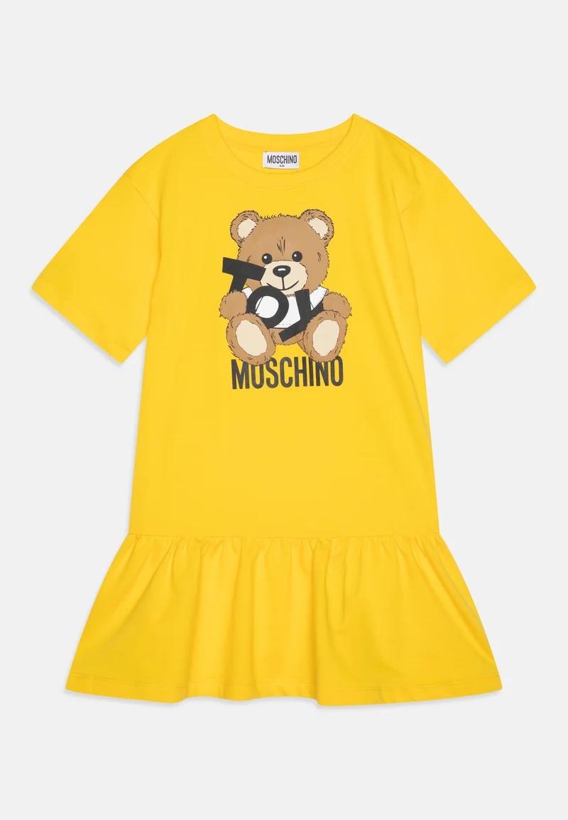 Abito Teddy Bear con ruches HDV0G8LBA00 50577 MOSCHINO KID 