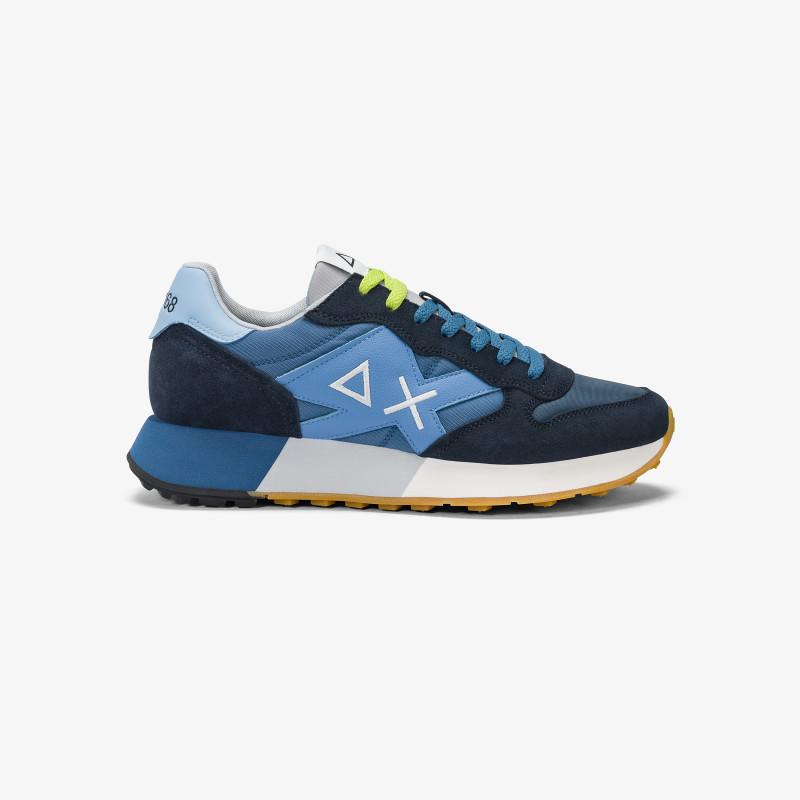 Sneaker bicolor in nylon e suede Z35112 0780 SUN68 SHOES 