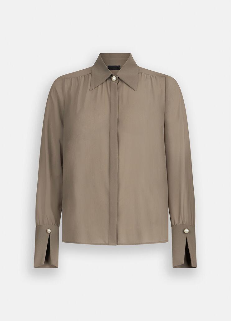 Camicia con perle CF5302TS869 X0707 LIU JO BLACK 