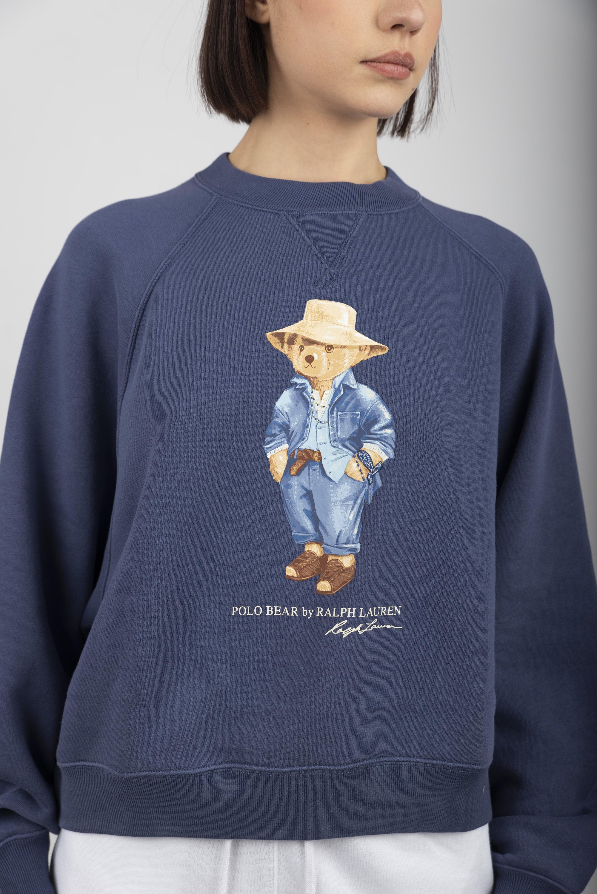 Felpa Polo Bear oversize a girocollo cobalto scuro 211959106 001 POLO RALPH LAUREN 