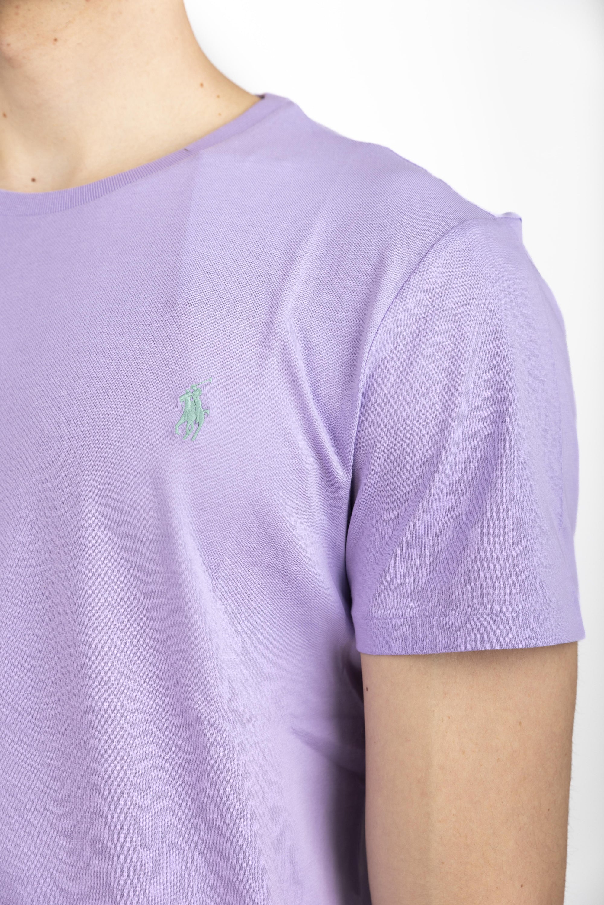 Maglietta in jersey Custom Slim-Fit light lilac 710671438 416 POLO RALPH LAUREN 
