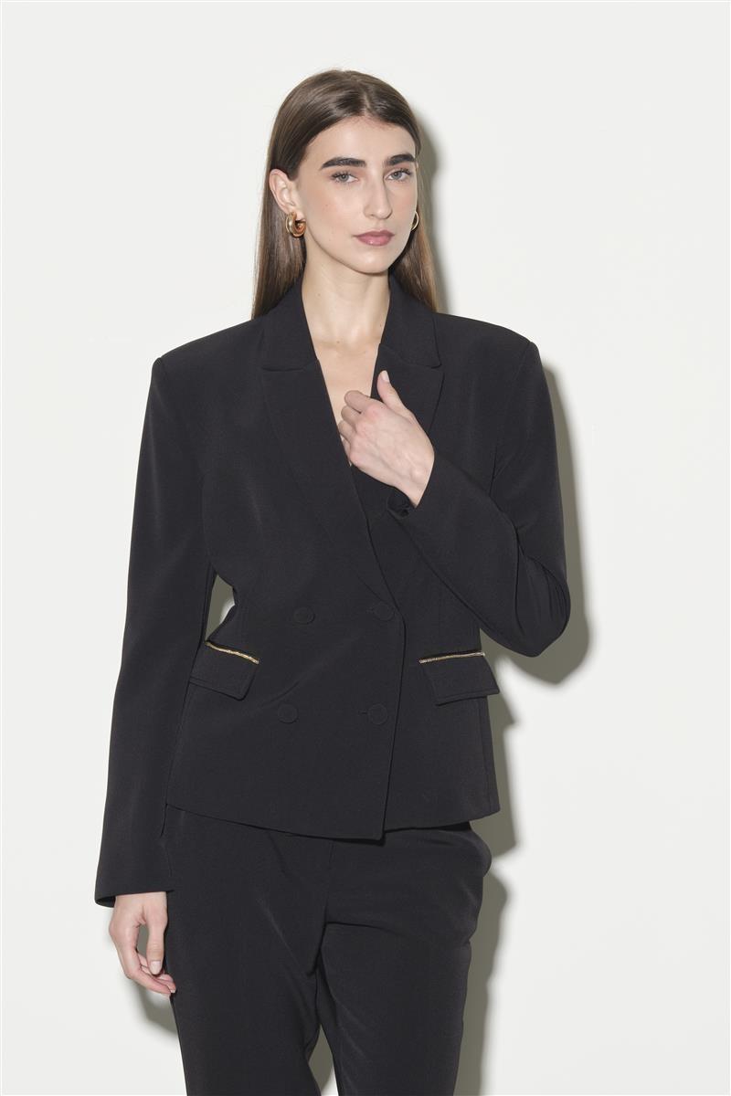 Giacca doppiopetto impunturata RI1CO017 0001 KAOS 