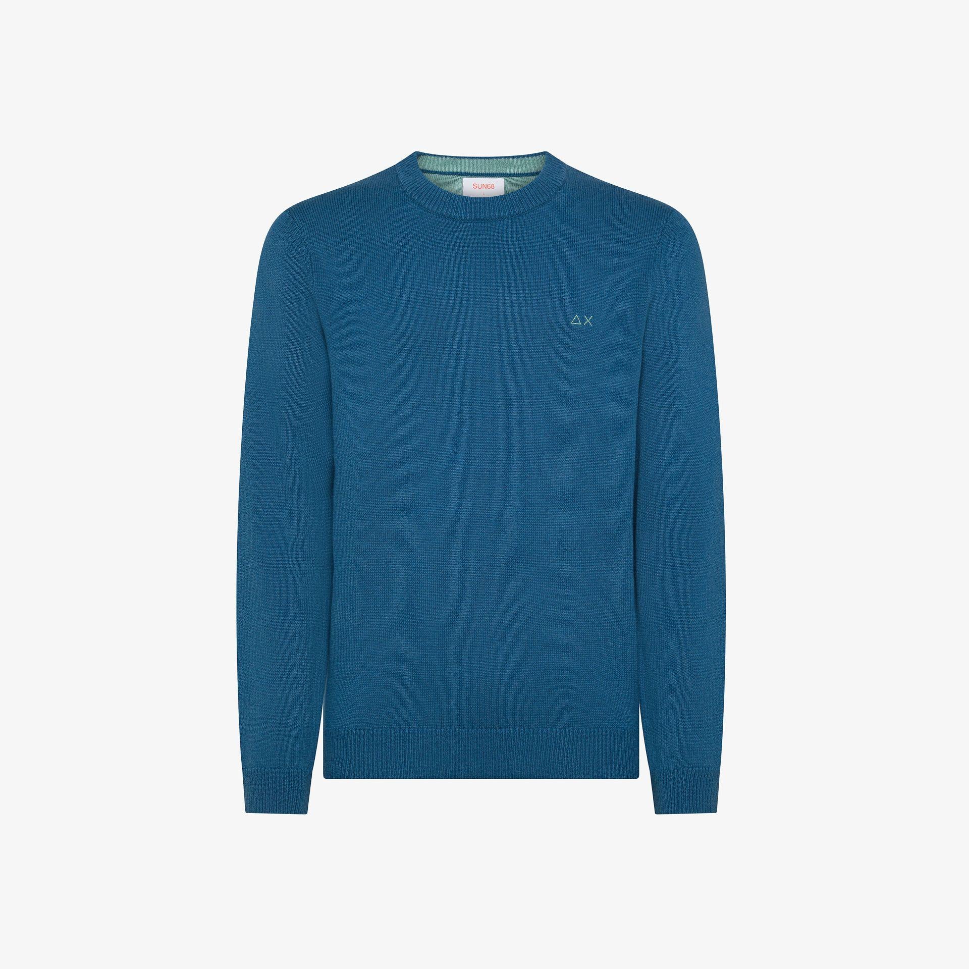 Maglia girocollo in lana e cashmere K45110 80 SUN68 