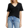 Lightweight linen V-neck T-shirt