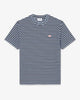 T-shirt in cotone testurizzato a righe