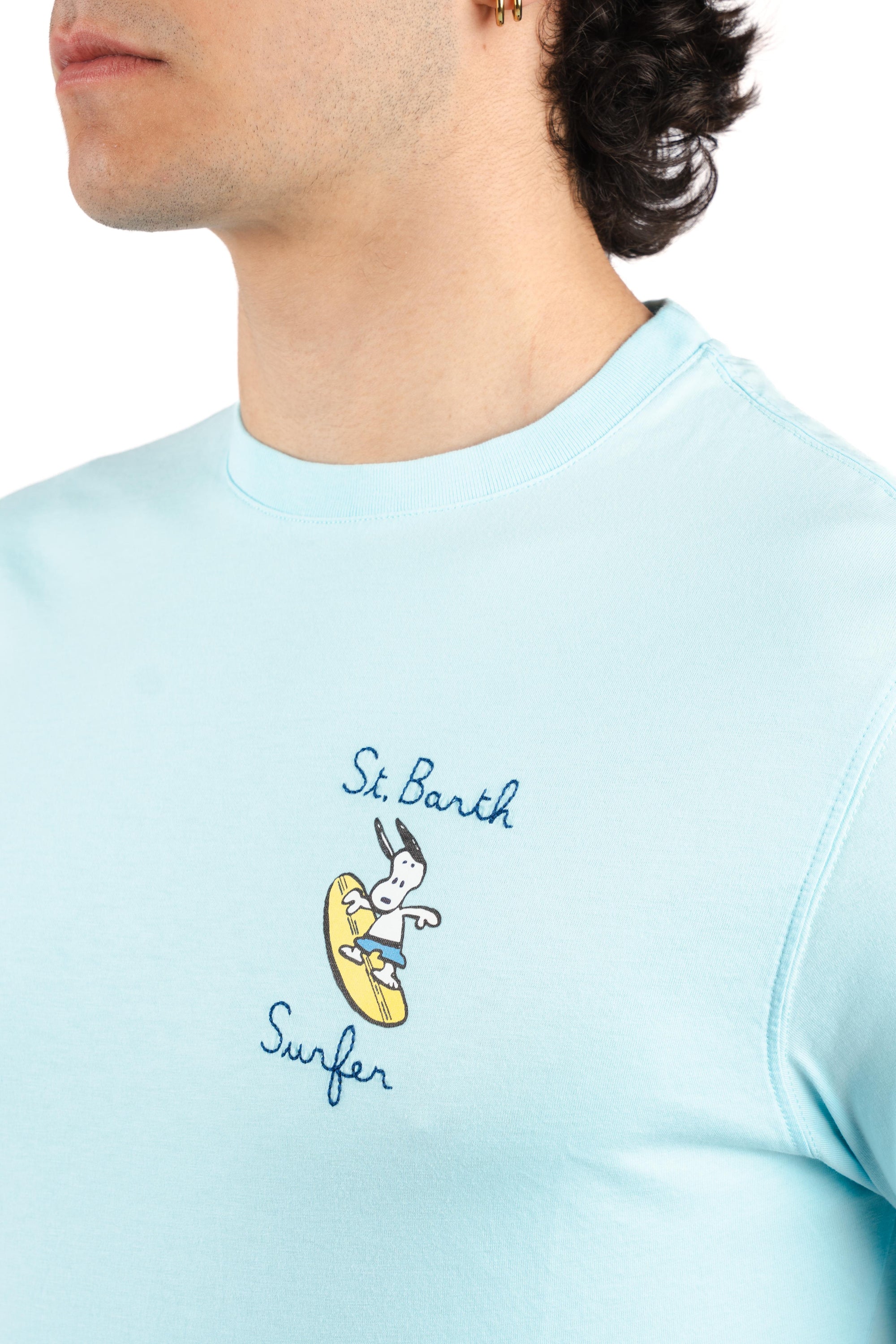 T-shirt Portofino ricamo St. Barth surfer POT0001 07967L MC2 SAINT BARTH 