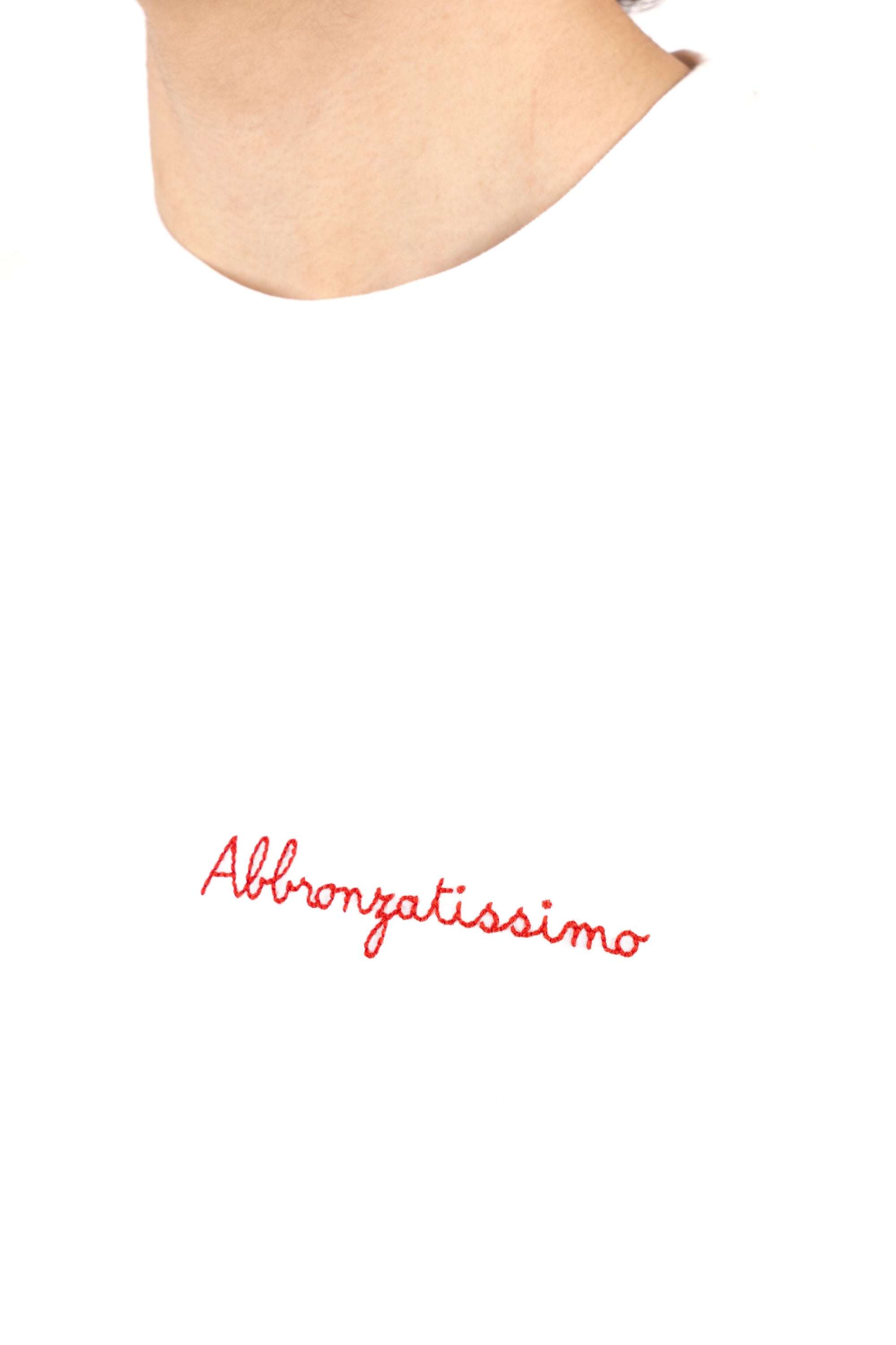 T-shirt Portofino ricamo Abbronzatissmo POT0001 04532L MC2 SAINT BARTH 