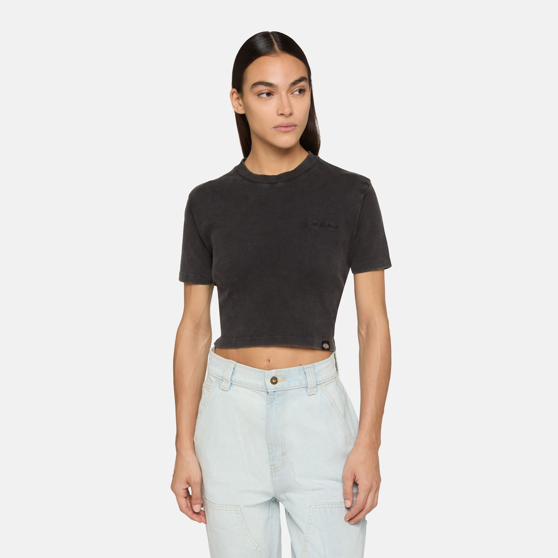 T-shirt con logo ricamato DK0A866F BLK1 DICKIES 