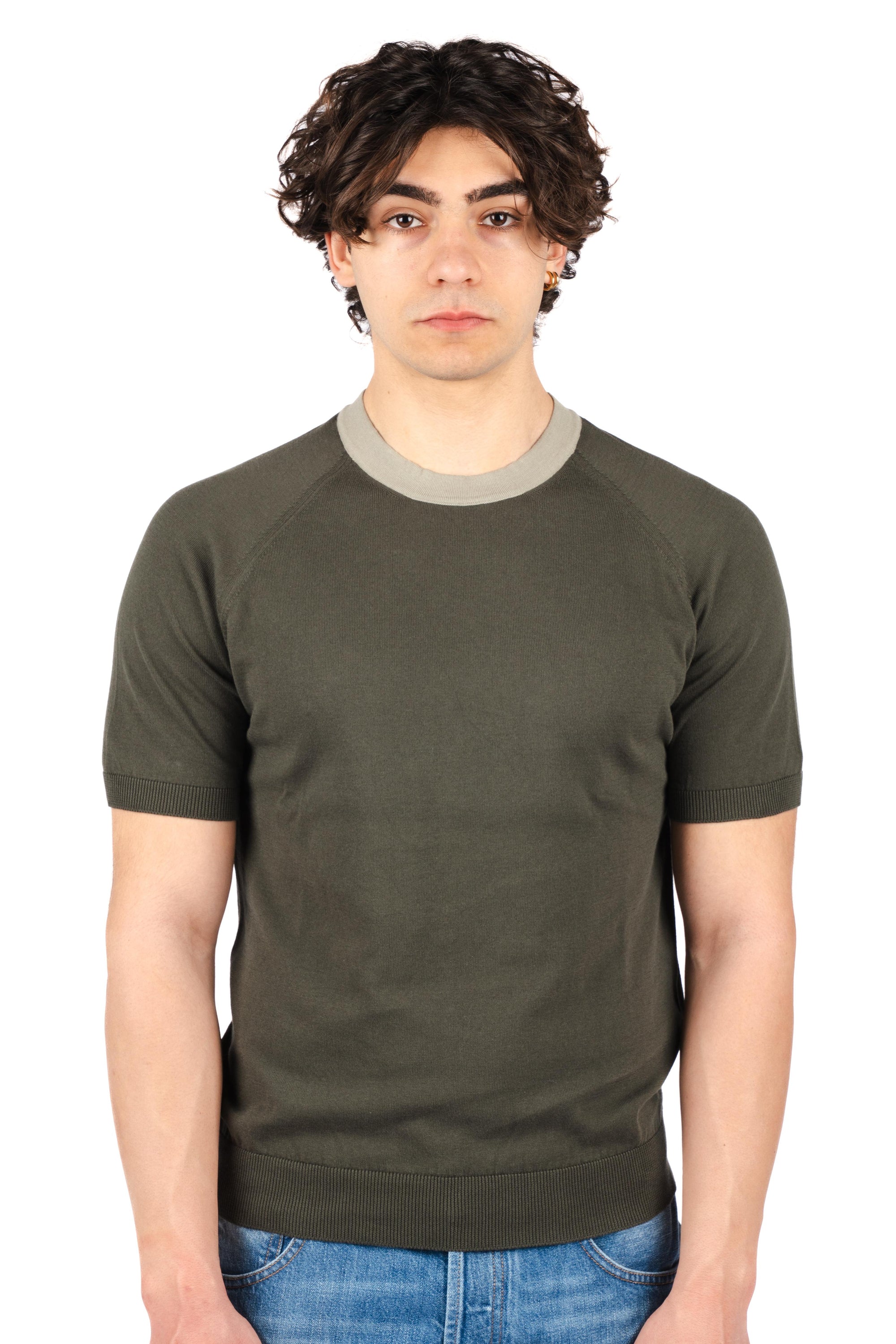 T-shirt in cotone biologico 57181/18045 490 GRAN SASSO 