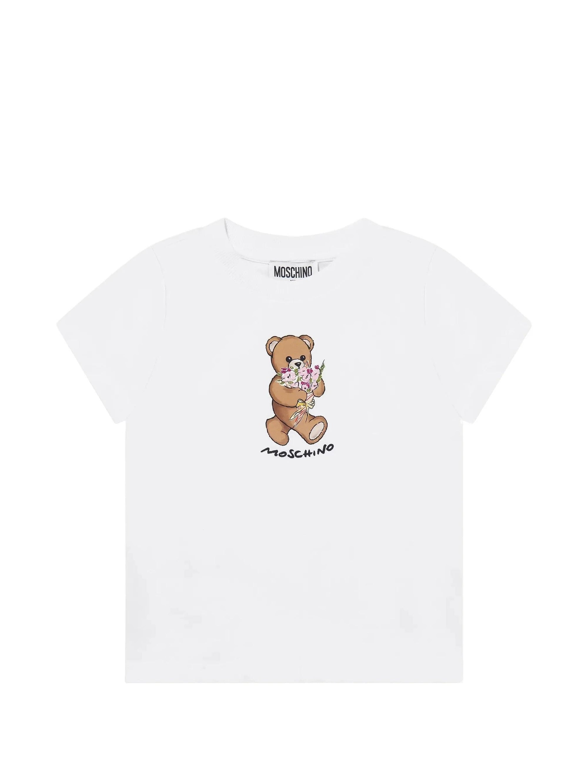 T-shirt teddy bear HGM06KLAA02 10101 MOSCHINO KID 