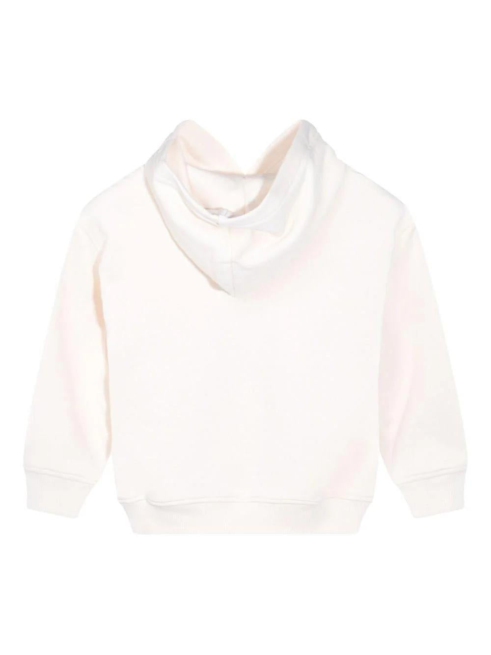 Felpa con stampa Teddy e cappuccio HUF098LCA77 10123 MOSCHINO KID 