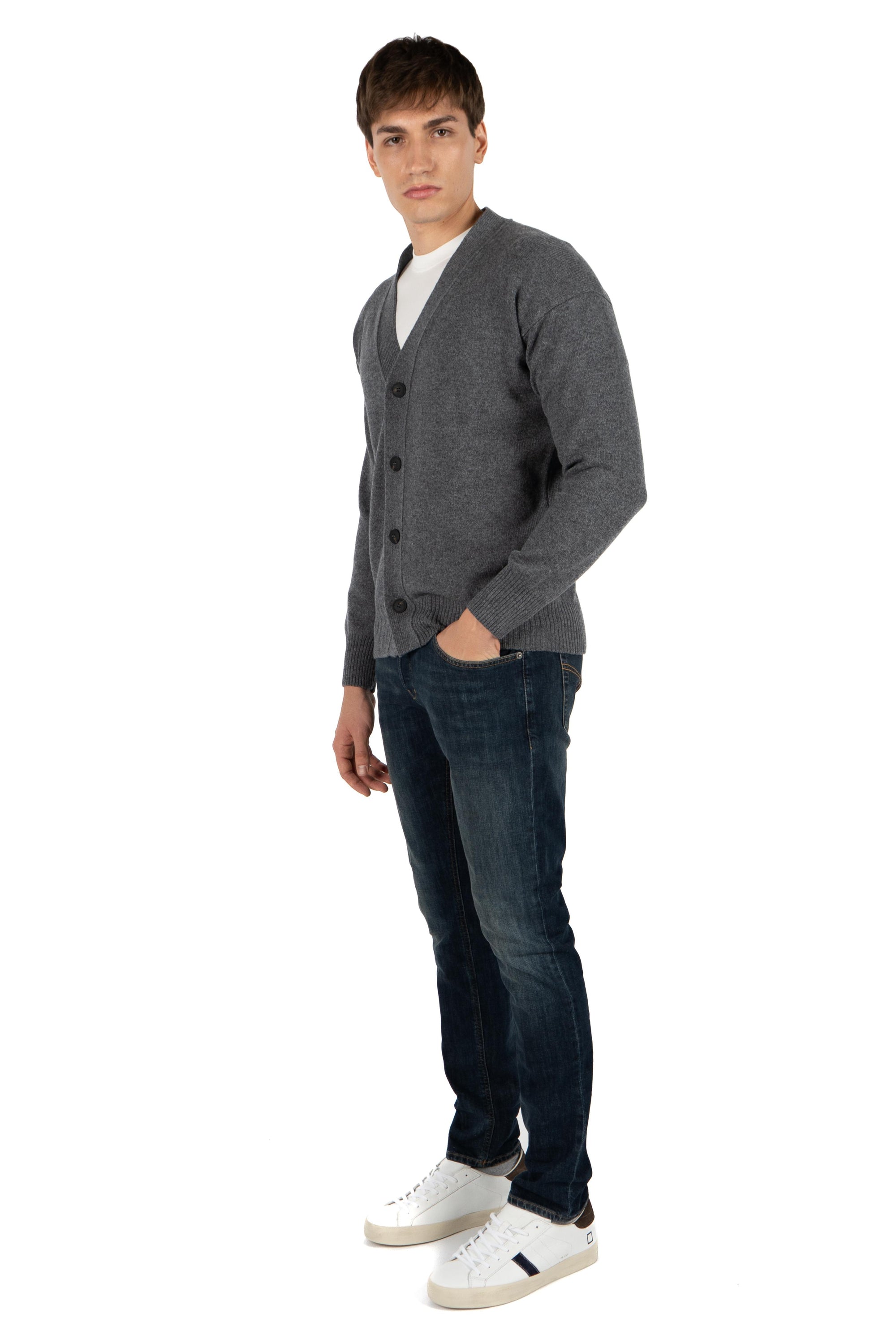 Cardigan 4 bottoni 23188/25051 093 GRAN SASSO 