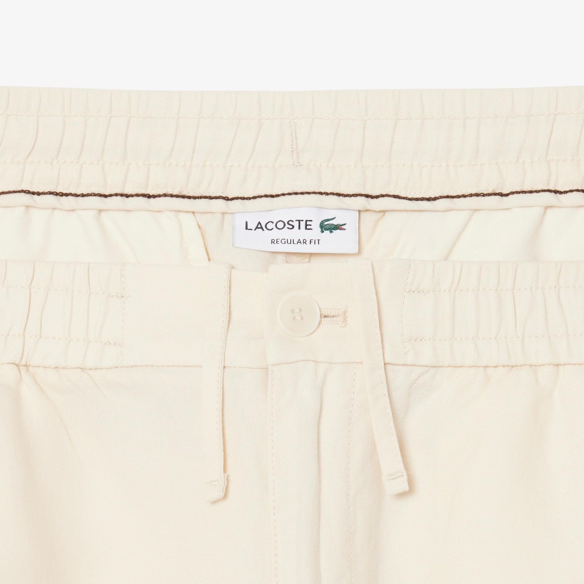 Shorts regular fit in twill di misto lino GH2628 056 LACOSTE 