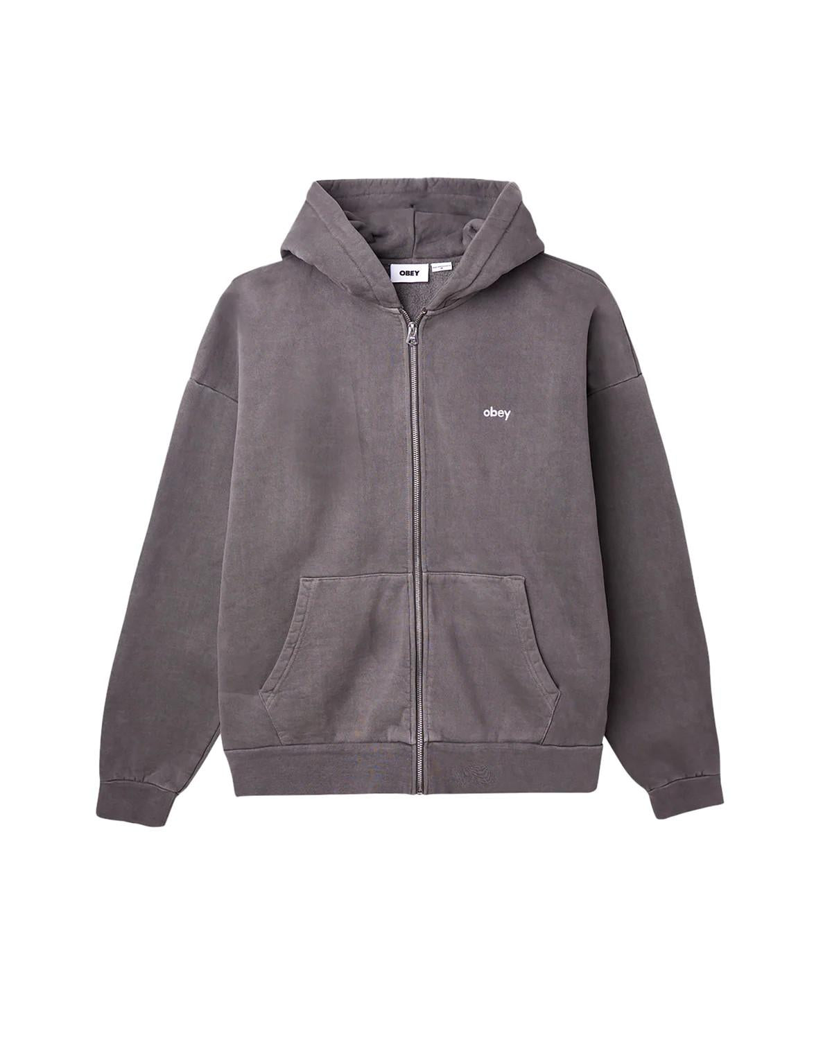 Felpa Lowercase Pigment Zip Hood 112460019 PBA OBEY 