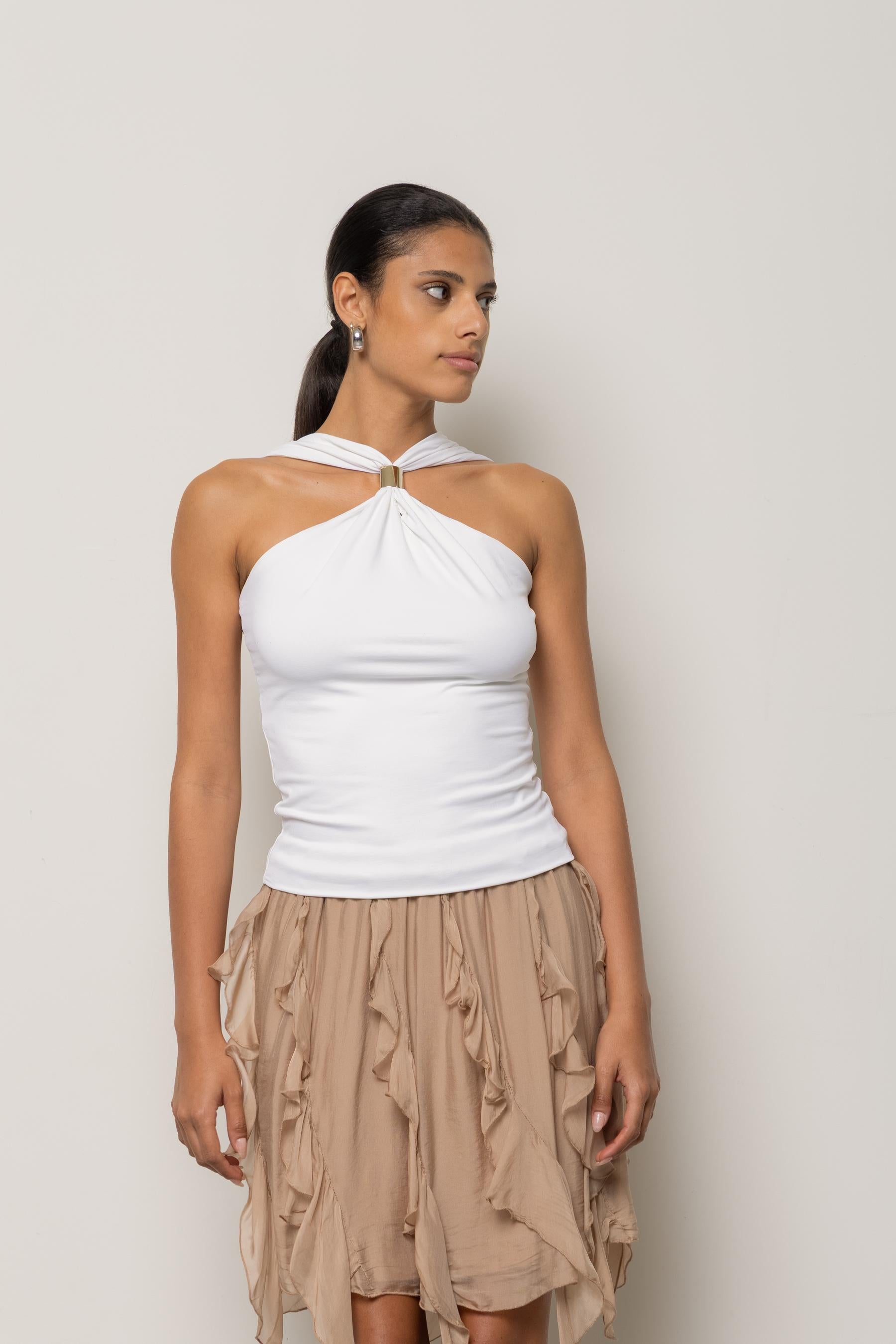 Top con scollatura incrociata SPJBD003 1019 KAOS JEANS 