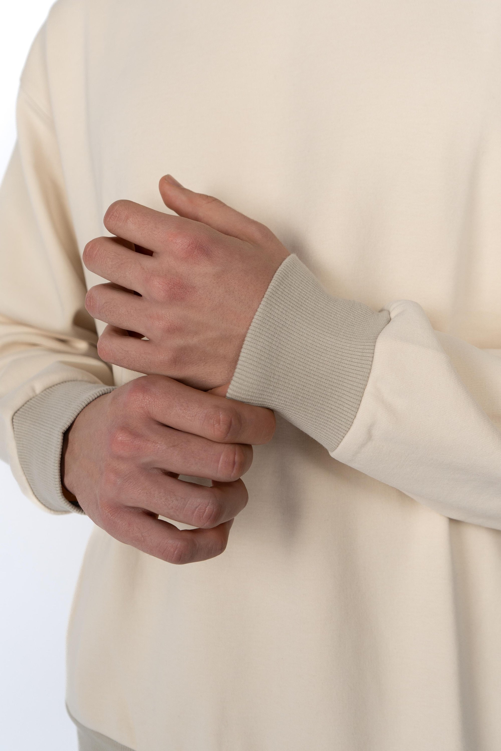 Felpa oversize in misto cotone 50543467 767 BOSS 