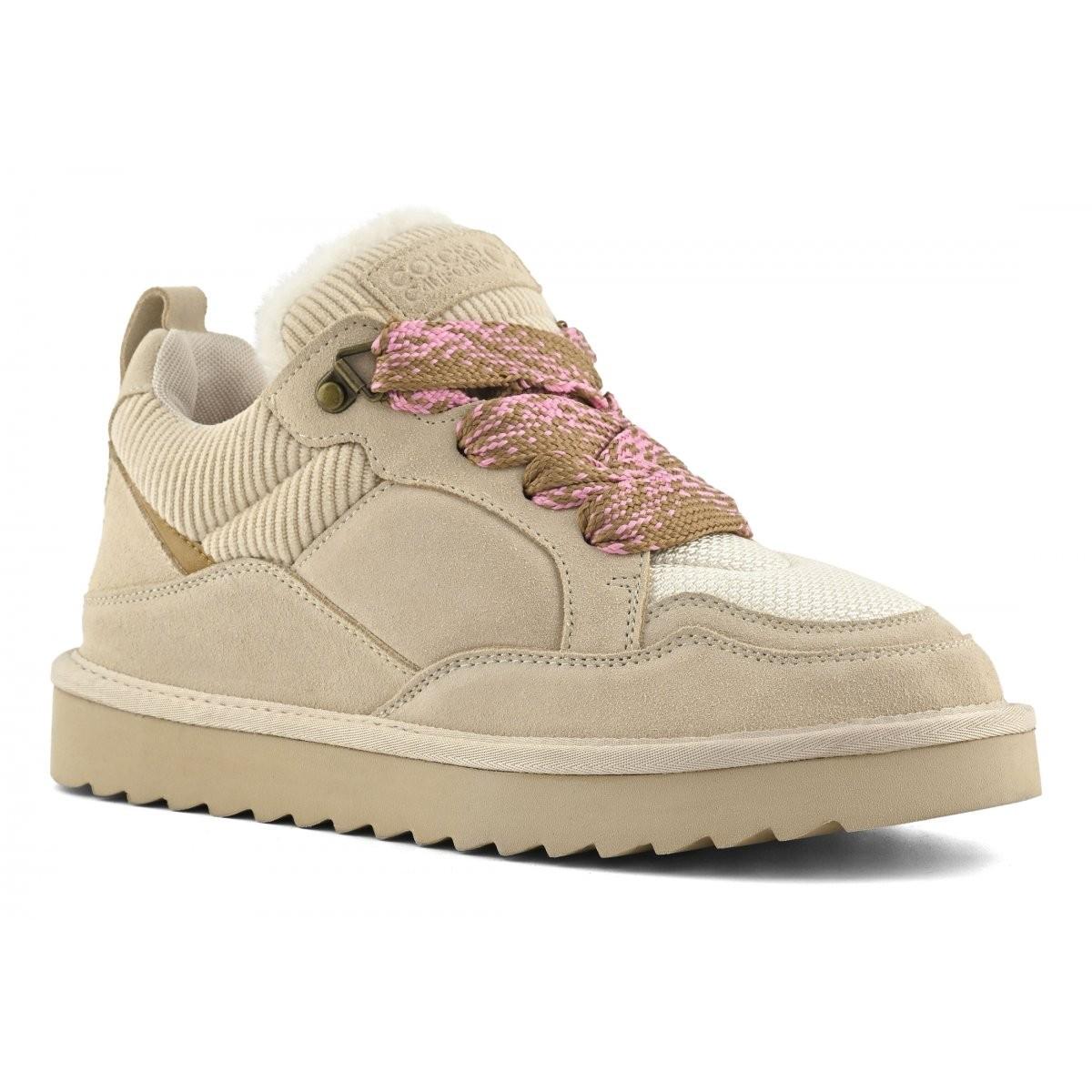 Sneaker in pelle scamosciata con lacci maxi HCYW261 OAT COLORS OF CALIFORNIA 