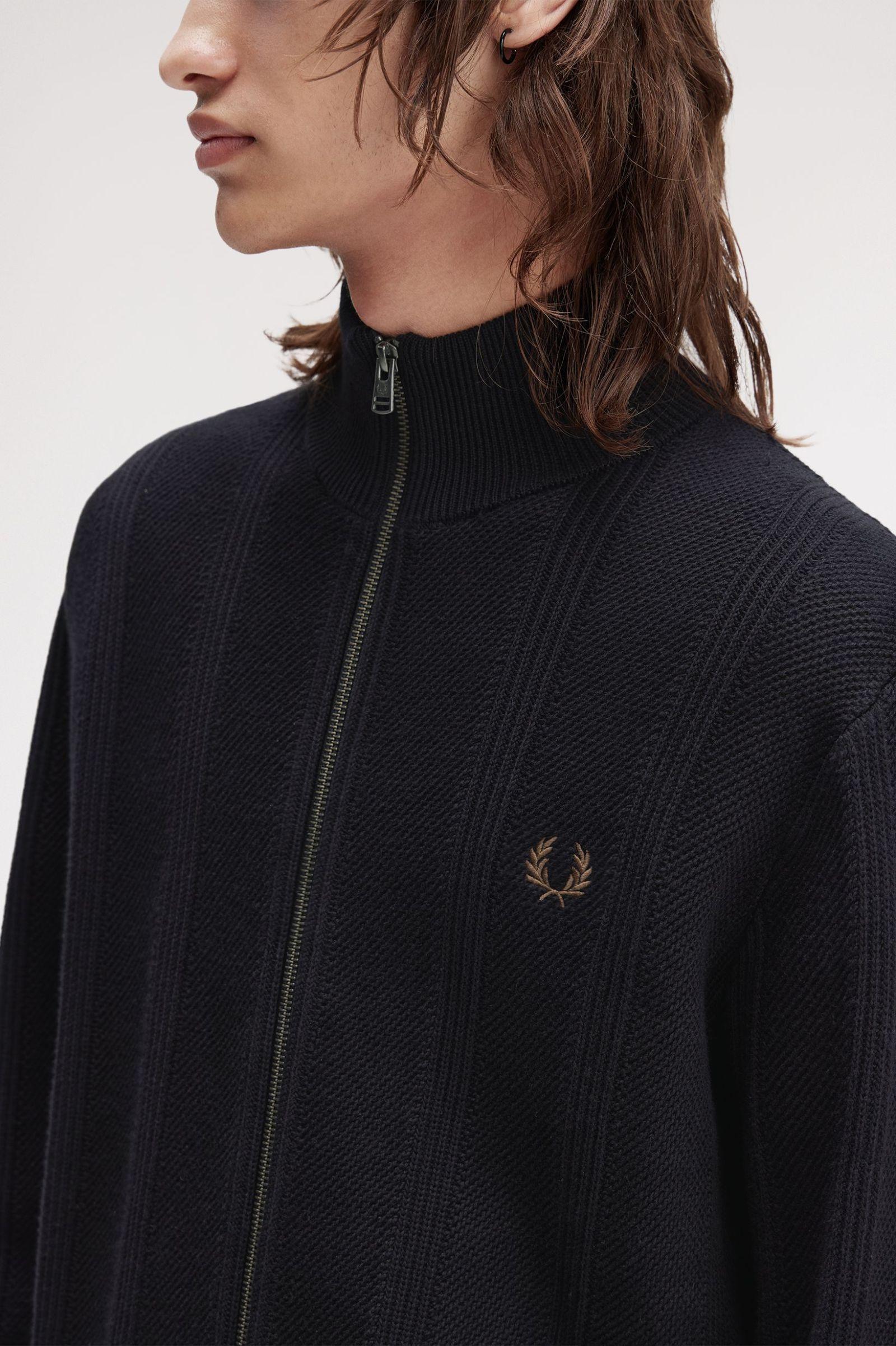 Cardigan textured K130455 102 FRED PERRY 