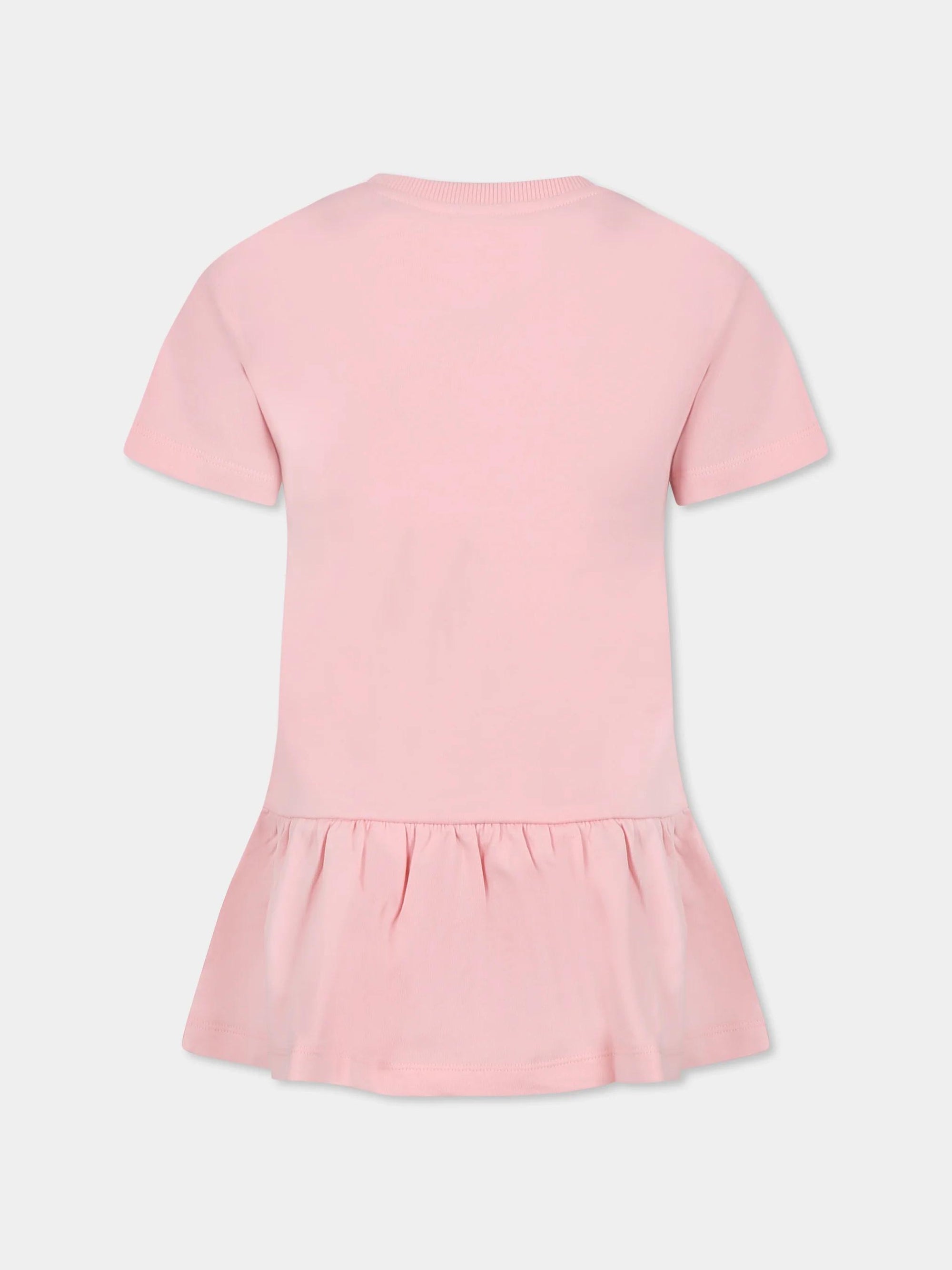 Abito Teddy bear con ruches HDV0GBLCA19 50209A MOSCHINO KID 