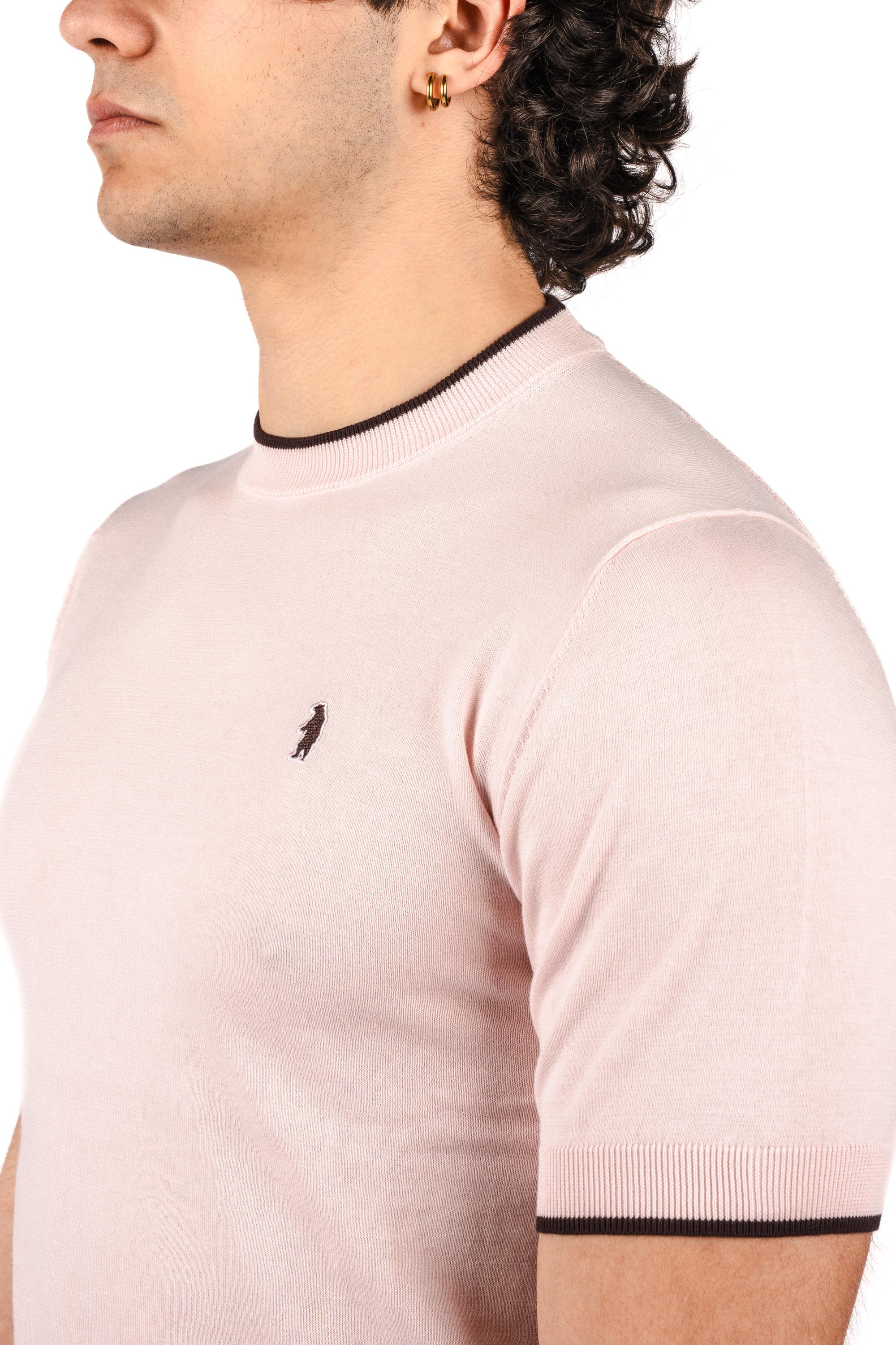 T-shirt con dettagli a contrasto R4064M261 PINK REFRIGUE 