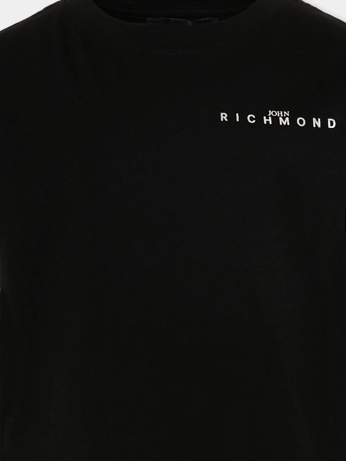 T-Shirt nera con logo RBP26108TS BLACK RICHMOND 